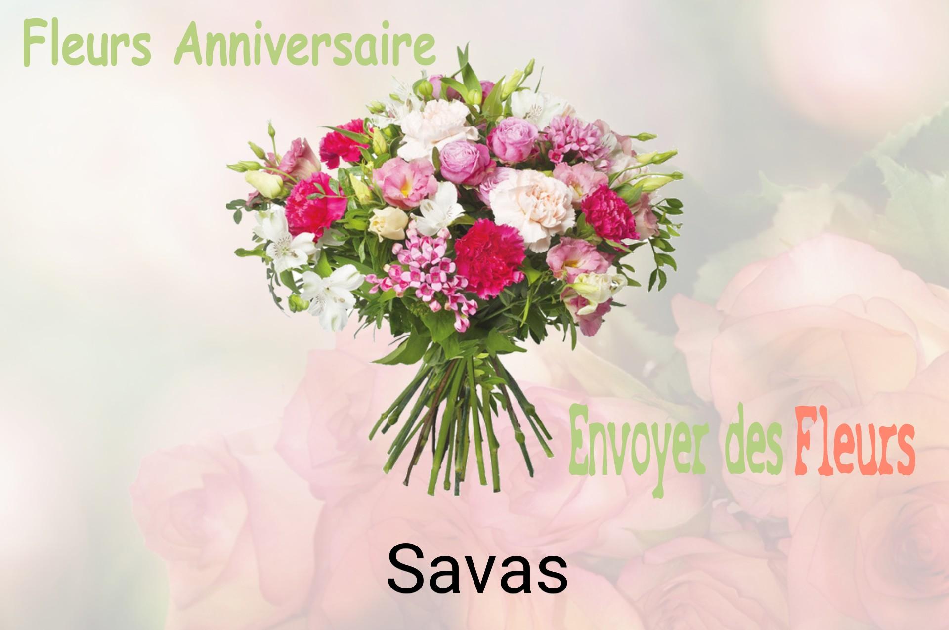 Bouquet de fleurs d’anniversaire livré à Savas
