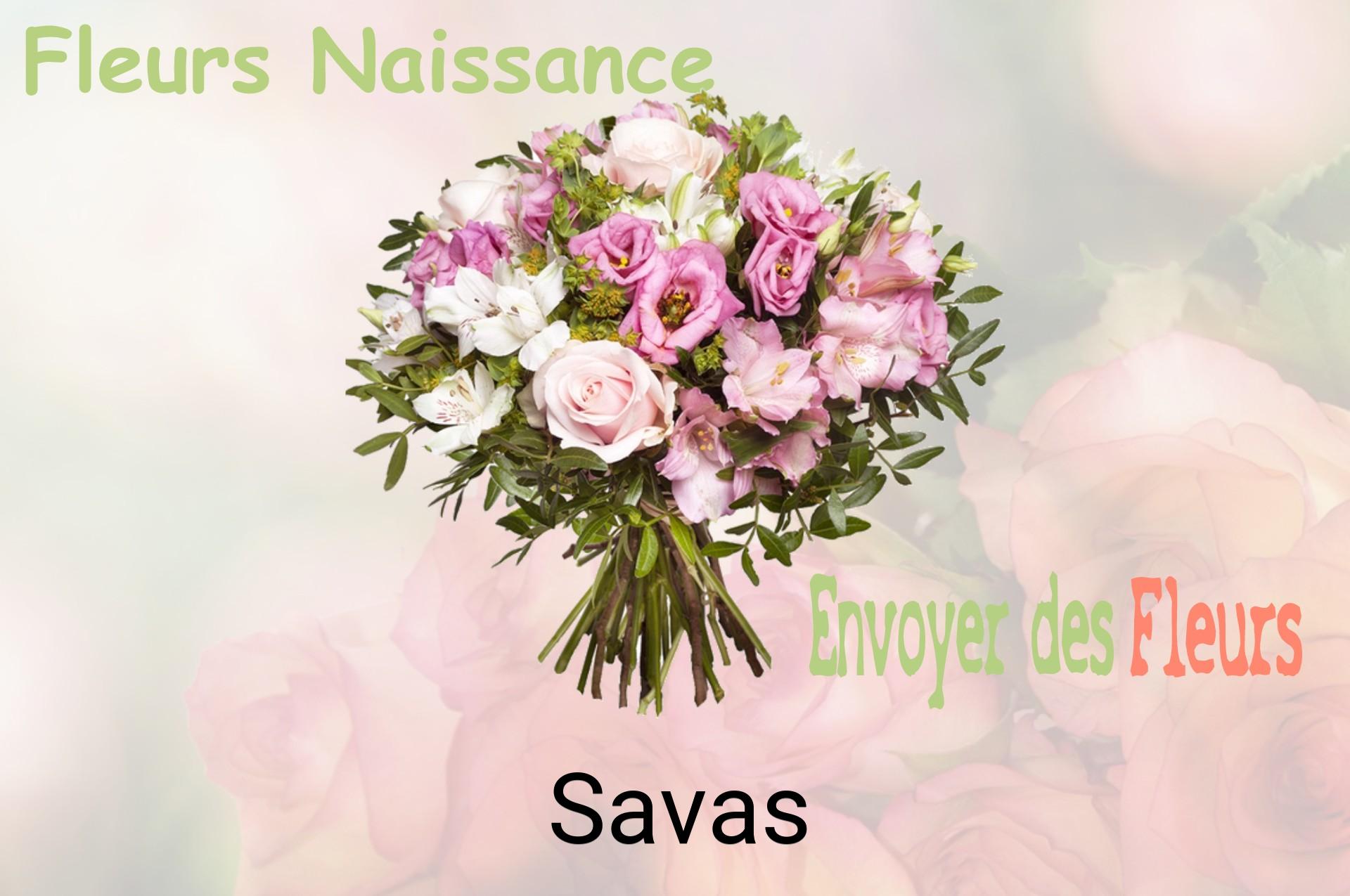 Bouquet de fleurs de naissance livré à Savas